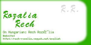 rozalia rech business card
